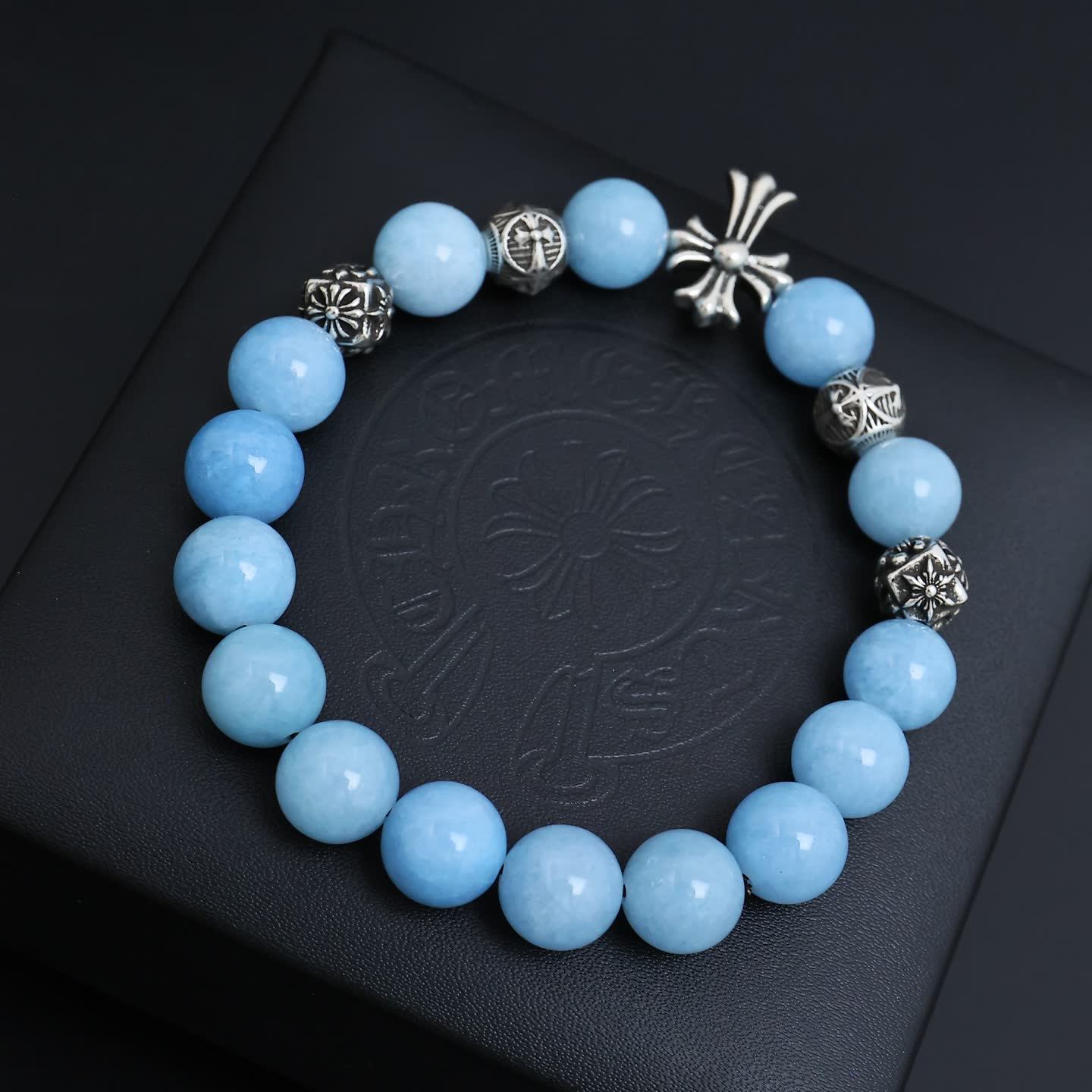 Chrome Hearts Silver Cross Bracelet